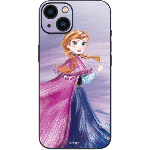 Disney Frozen Anna Sketch Art iPhone 14 Plus Skin